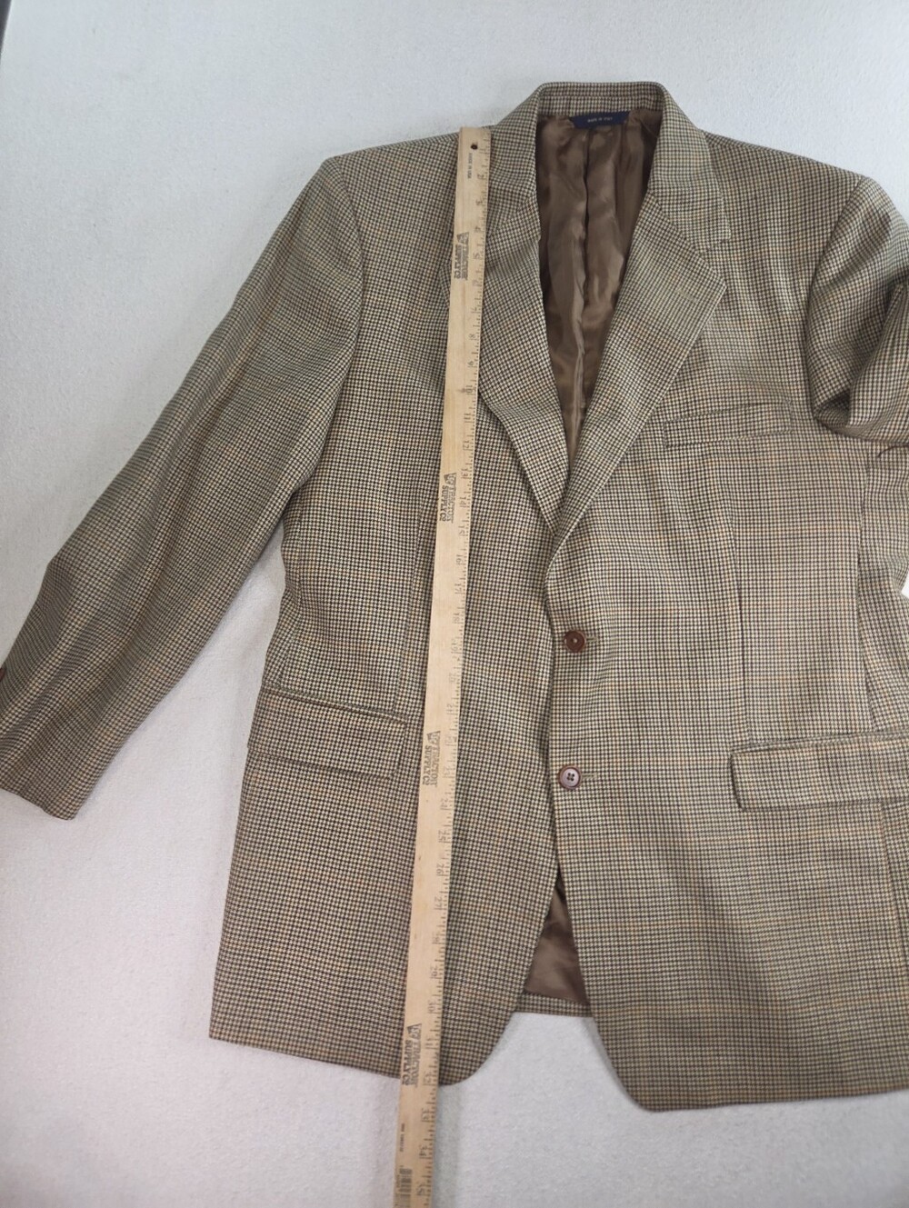 Brooks Brothers Made In Italy Lambswool Houndstooth Sport Coat 43R - Picture 6 of 10